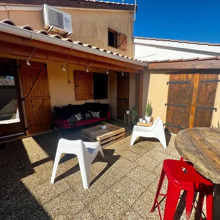 Maison T3 Climatisee Parking Prive Cellier Et Cour Sans Vis A Vis Holiday home Gruissan